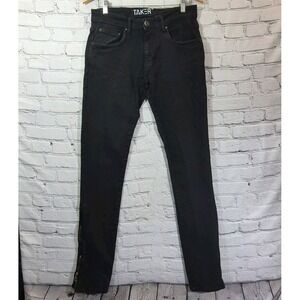 Taker Men's Jeans Black Size 32 X 36 Zippers to Widen Legs